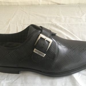 Karl Lagerfeld Monk Strap Leather Dress Shoe